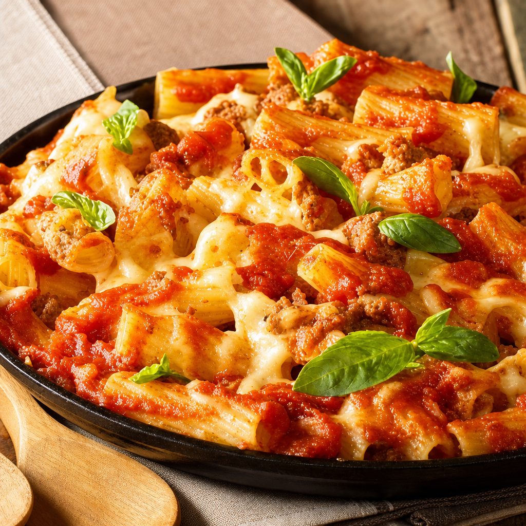 Baked Ziti Siciliano.
