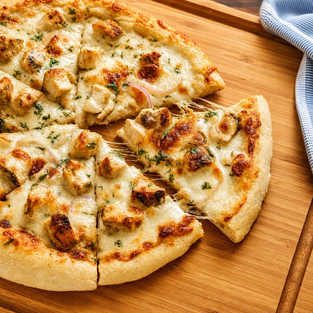 Chicken Alfredo Pizza - XL 18".