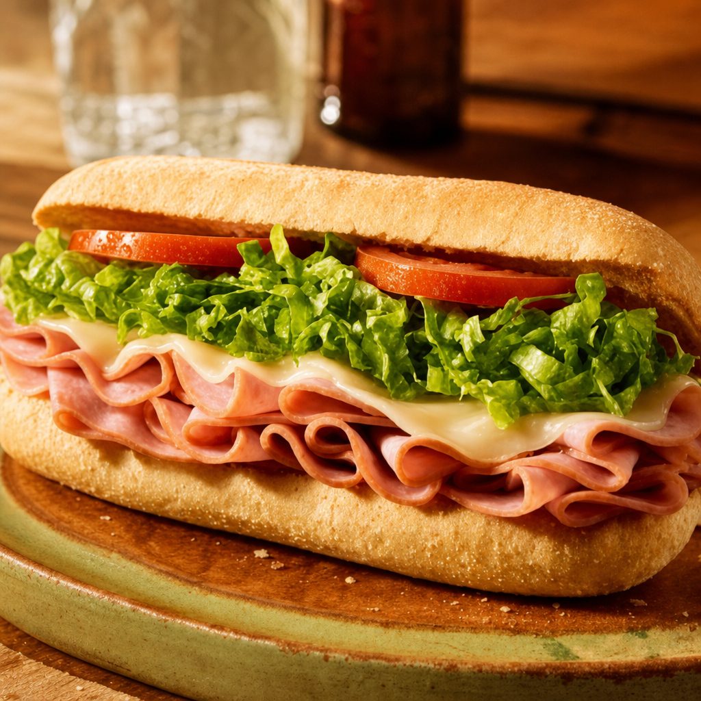 Ham & Cheese Sandwich.